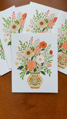 Wildflower vase design on Mindfulnice all-occasion greeting card, featuring colorful flowers in a vase for everyday occasions.