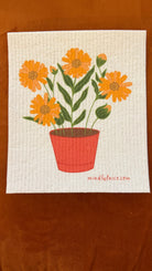 Set of three colorful Swedish dishcloths from Mindfulnice, ideal for eco-friendly cleaning and gift-giving.