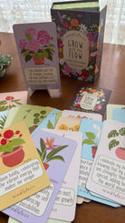 Mindfulnice Grow With The Flow affirmation cards from the mindful-deck set, featuring positive and inspiring messages.