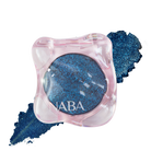 Creamy Pigment Blue Drift by NABA Cosmetics USA, close-up of vibrant blue pigment in a compact container.