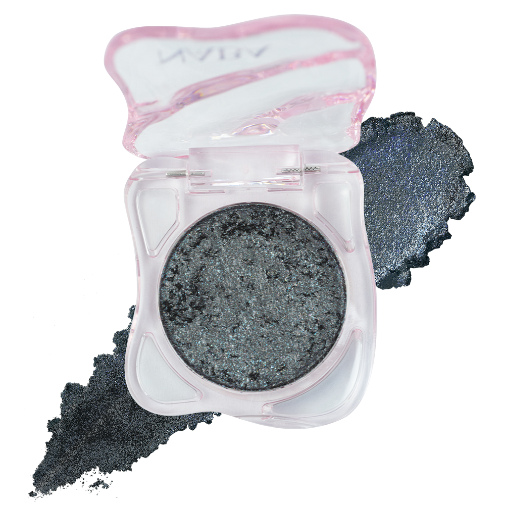 Creamy Pigment Deep Sea by NABA Cosmetics USA showing rich, deep blue cream eyeshadow in a sleek container.
