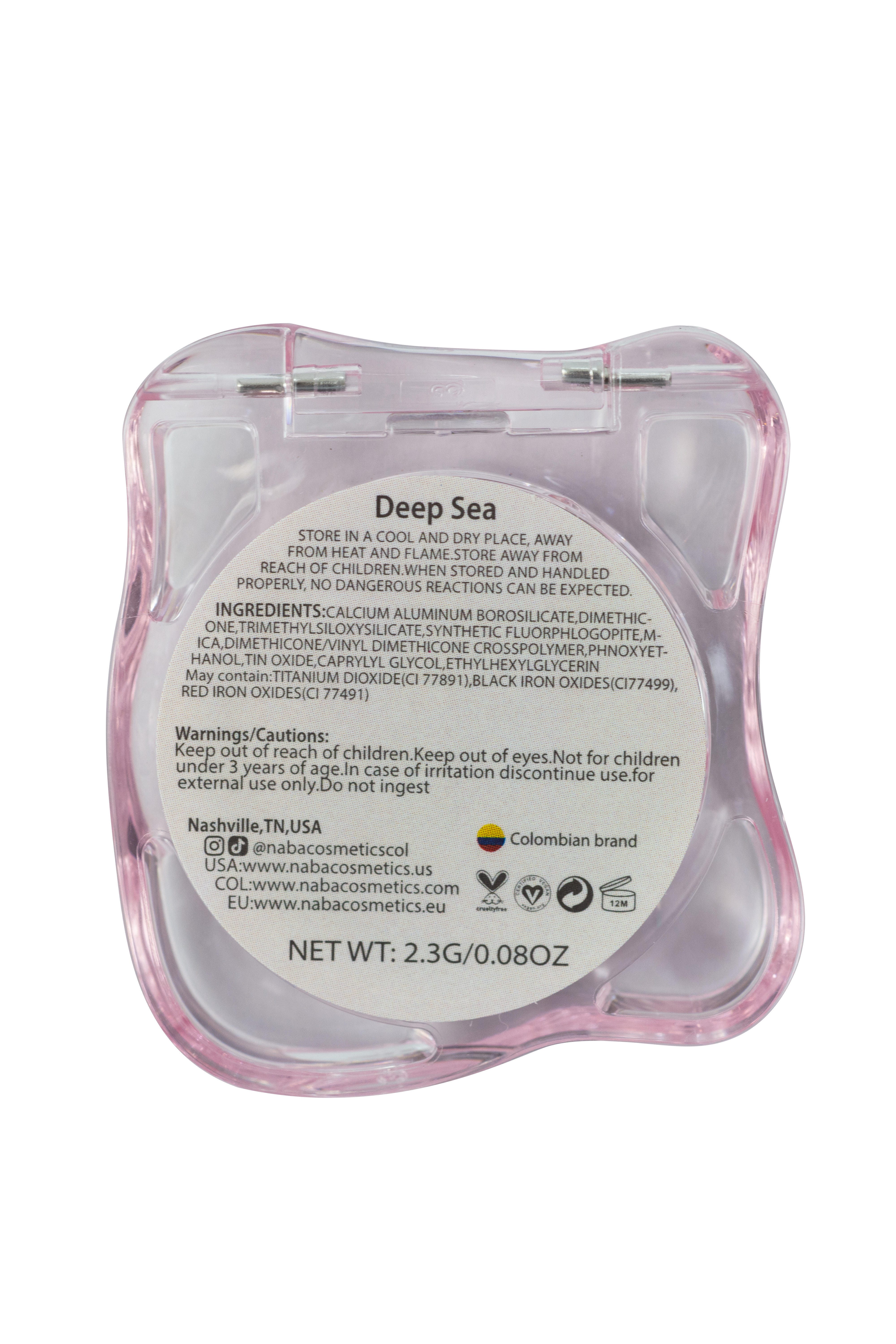 NABA Cosmetics USA Creamy Pigment Deep Sea in a vibrant, deep blue color with smooth, creamy texture.