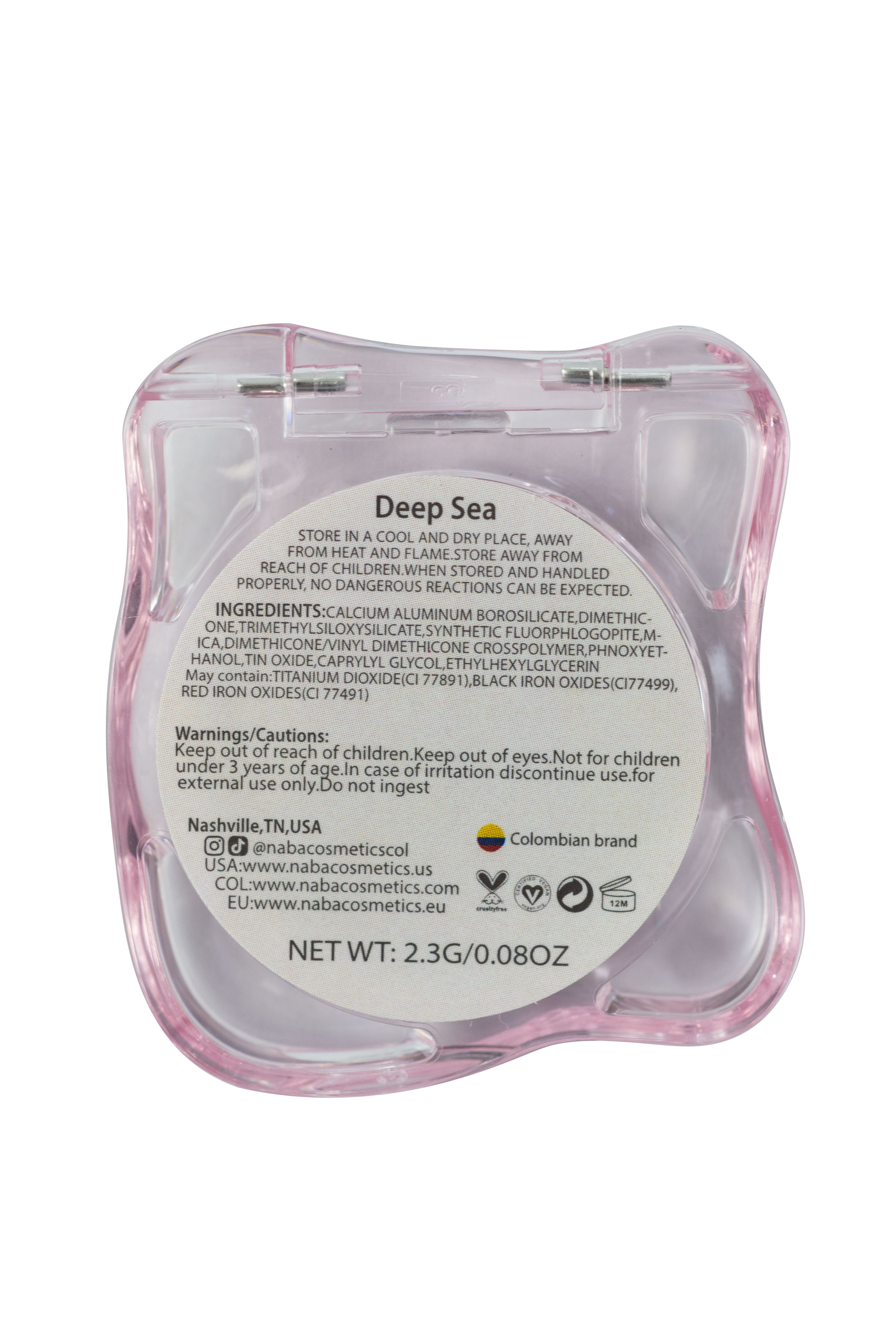 NABA Cosmetics USA Creamy Pigment Deep Sea in a vibrant, deep blue color with smooth, creamy texture.