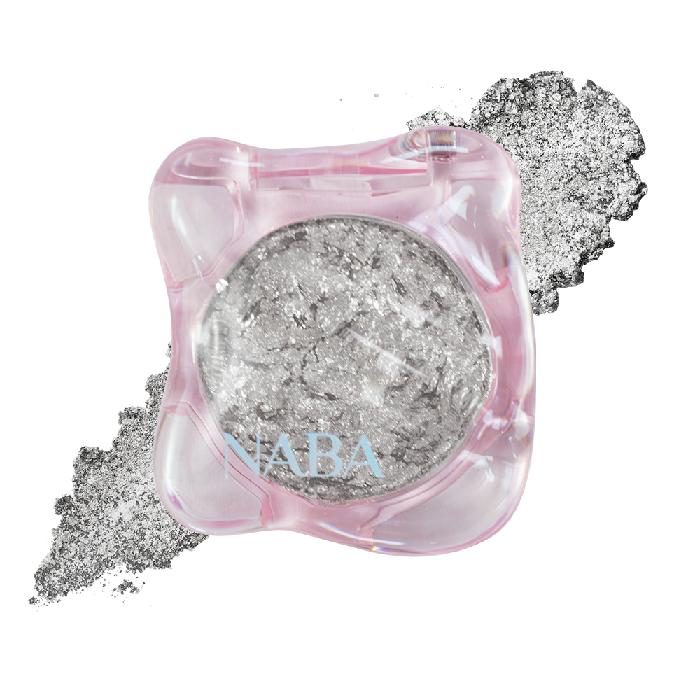 Creamy Pigment Pearl Tide by NABA Cosmetics USA, a close-up of the shimmering beige cream pigment in a jar.