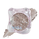 Creamy Pigment Seafoam Glow by NABA Cosmetics USA, vibrant seafoam green eyeshadow swatch on skin.