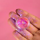 Shimmering Flake Mercurio from NABA Cosmetics USA featuring iridescent, metallic makeup flakes with a reflective silver finish.