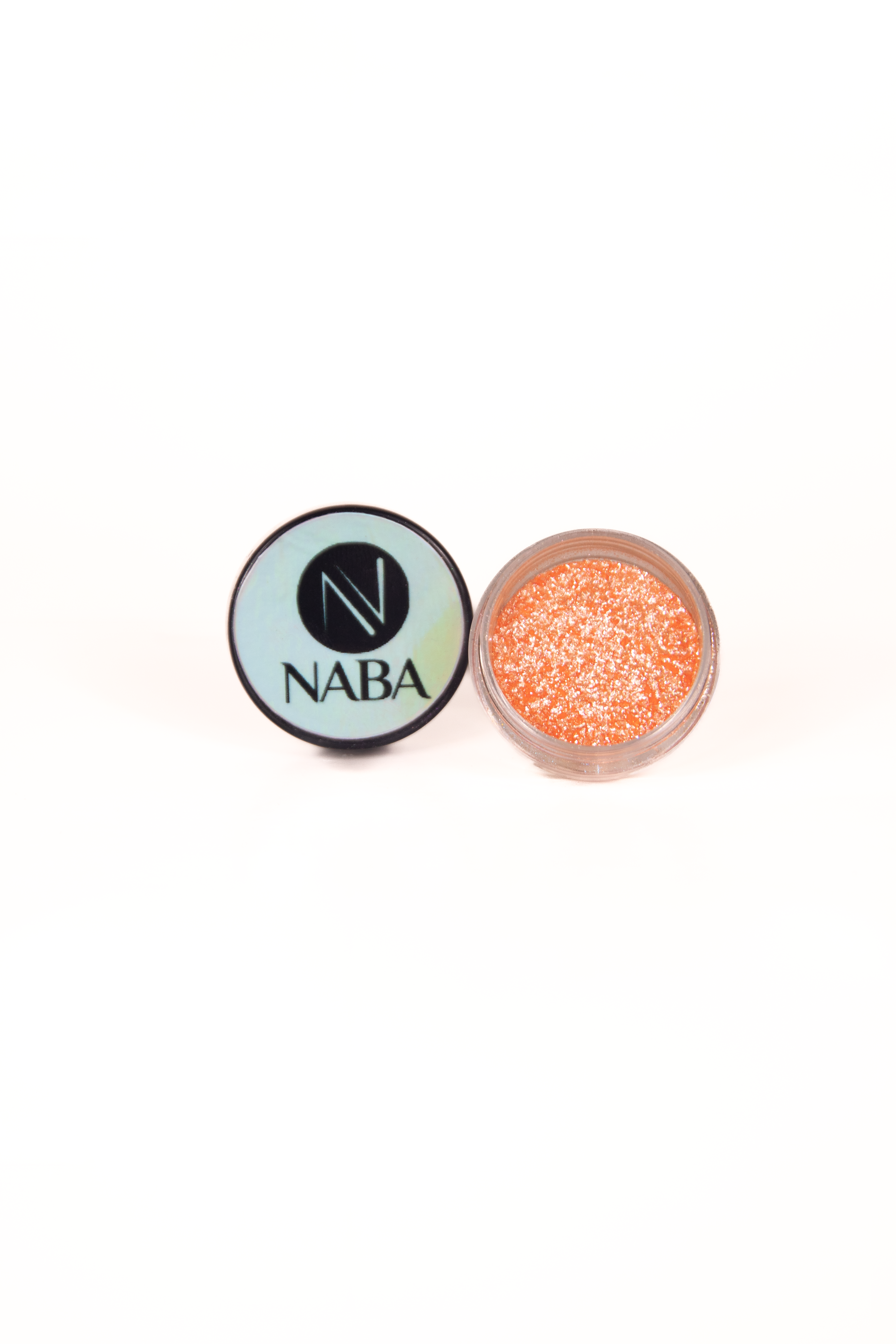 NABA Cosmetics USA Miracle Pigment showing vibrant, shimmering eyeshadow in a close-up view.