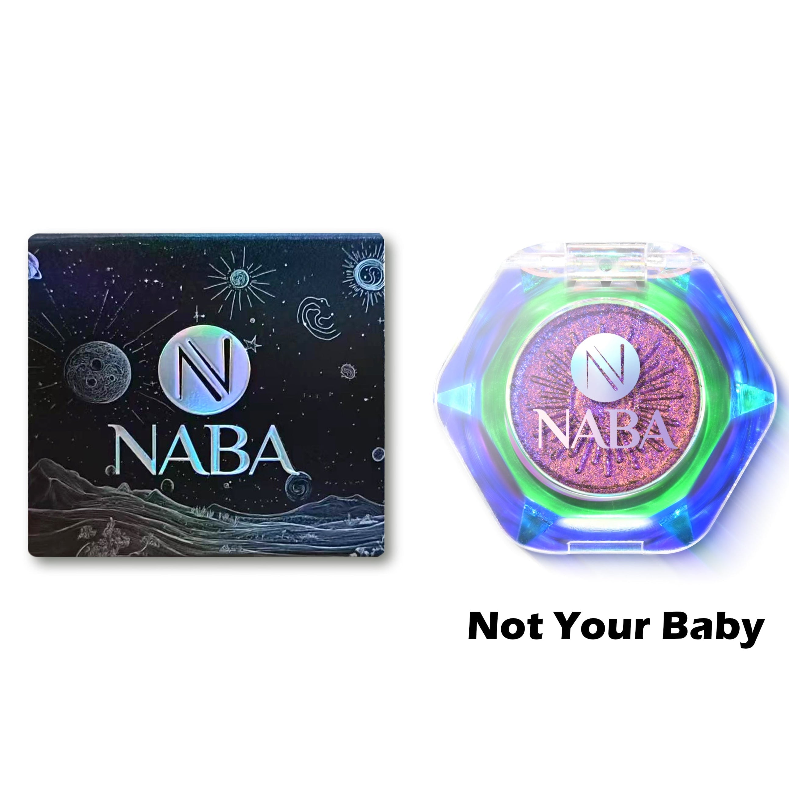 NABA Cosmetics USA Multichrome Creamy Pigment in Not Your Baby with shimmering, multicolored cream formula for vibrant eye looks