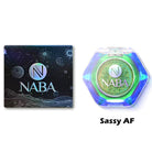 Multichrome creamy pigment in Sassy AF by NABA Cosmetics USA, showing vibrant, shifting colors in a smooth, creamy texture.