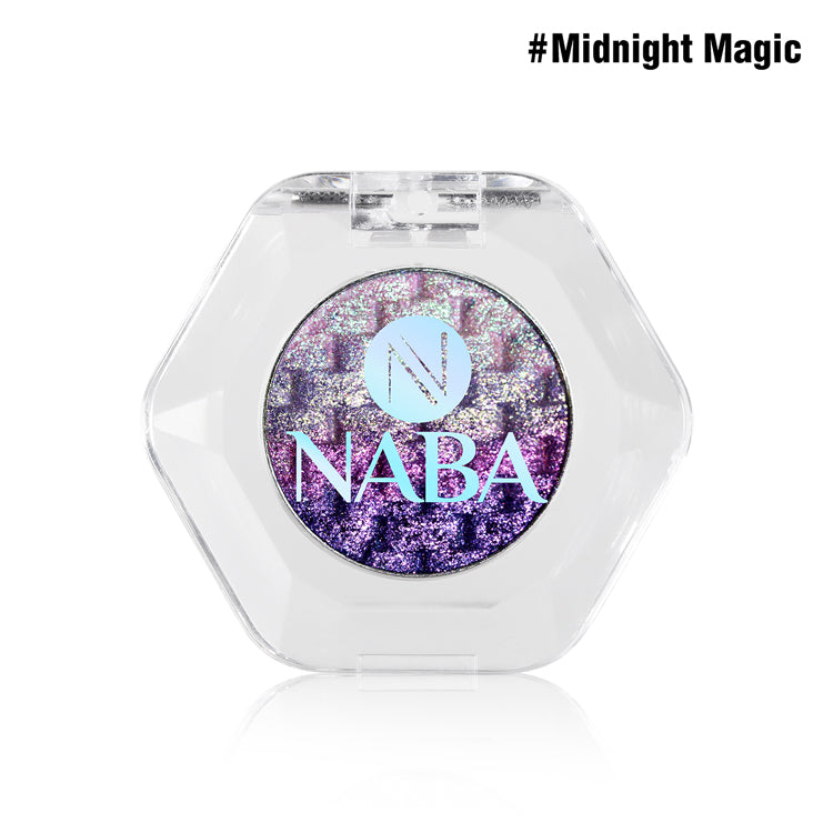 Rainbow Creamy Pigment Midnight Magic by NABA Cosmetics USA, vibrant multicolor eyeshadow in a creamy formula.
