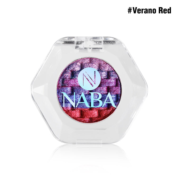 Rainbow Creamy Pigment Verano Ved by NABA Cosmetics USA, vibrant rainbow-colored cream pigment in a sleek container.