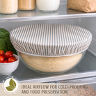 Reusable beeswax bowl covers for bread proofing from Nectar & Nest, XL size 12-inch, natural beeswax material, eco-friendly bread proofing covers