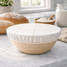 Reusable beeswax bowl covers for bread proofing, Nectar & Nest L-10 inch, natural beeswax fabric, breathable and eco-friendly.