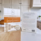 Reusable beeswax bowl covers for bread proofing, Nectar & Nest L-10 inch bowl covers, natural beeswax with fabric edges.
