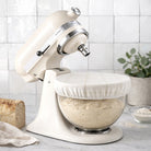 Reusable beeswax bowl covers for bread proofing, Nectar & Nest L-10 inch, natural beeswax material, fits large bowls.