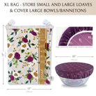 Limited-edition Nectar & Nest Artist Series Bread Baker Set featuring a decorative toile design by Kim Morrow.