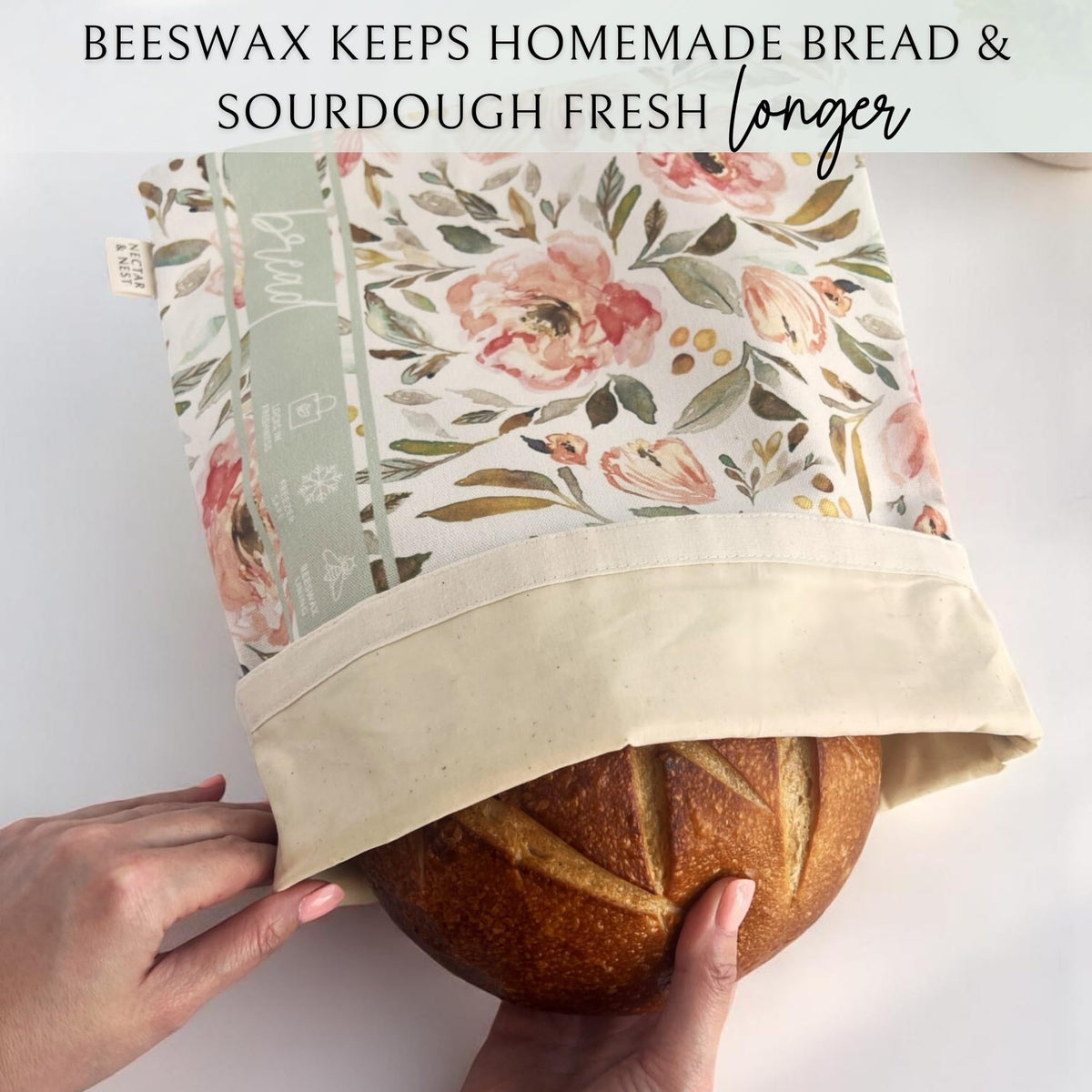 Limited-edition Nectar & Nest Artist Series Bread Baker Set featuring a decorative toile tale design, perfect for baking enthusiasts.