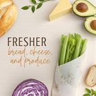 XL Nectar & Nest beeswax bread wraps with honeycomb twill fabric, eco-friendly reusable food storage for bread and baked goods.