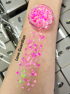 Nekoyanin Gel Glitter Tears in a small jar with shimmering silver glitter, perfect for nail art and makeup embellishments.