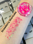 Nekoyanin Gel Glitter Tears in a small jar with shimmering gold glitter, perfect for makeup and special effects.
