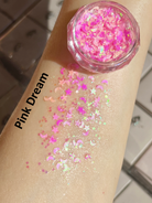 Nekoyanin Gel Glitter Tears in a jar with shimmering gold glitter, ideal for makeup or craft projects.