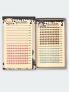 Nekoyanin Boba Diary Manhua Manga Lash Clusters Book featuring colorful manga-style illustrations and lash cluster designs.