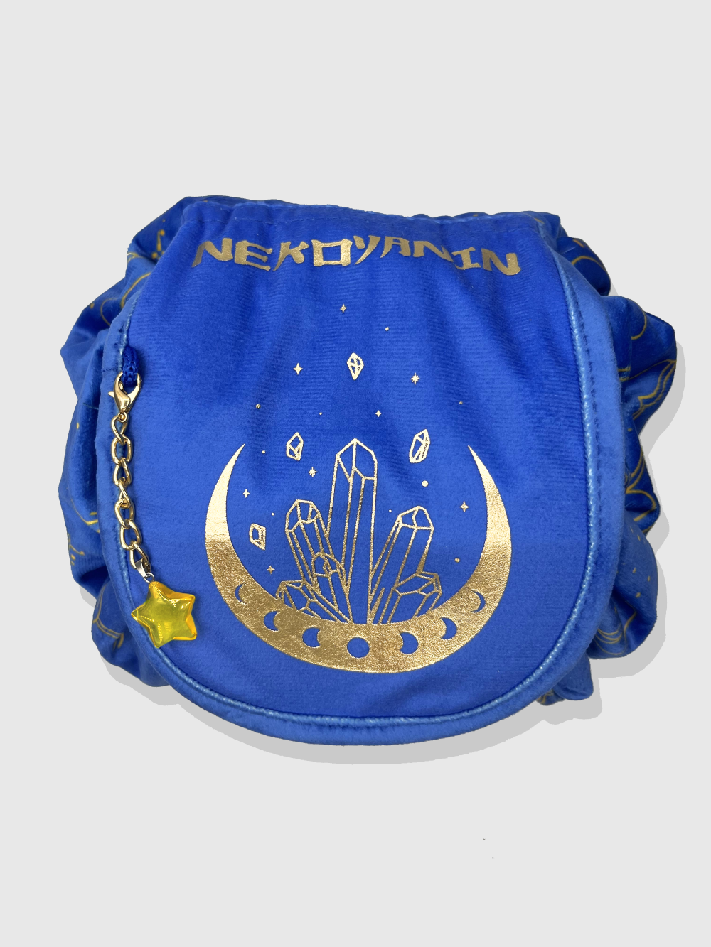 Galaxy makeup bag by Nekoyanin with a vibrant galaxy print, compact design, perfect for storing cosmetics and accessories.