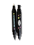 Black cat girl winged eyeliner stamp and eraser from Nekoyanin, featuring a cute cat-themed design for precise makeup application.