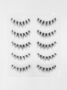 Nekoyanin Zodiac Manga Lashes featuring Cancer zodiac design with long, curled black lashes for a bold, anime-inspired look.