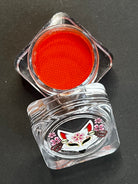 Nekoyanin 12 Apricot Orange Water Activated Graphic Liner, vibrant liquid eyeliner with orange shade and artistic design.
