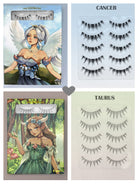 Nekoyanin 12 Zodiac Manhua Anime Lashes bundle featuring colorful, stylized eyelash designs inspired by zodiac signs.