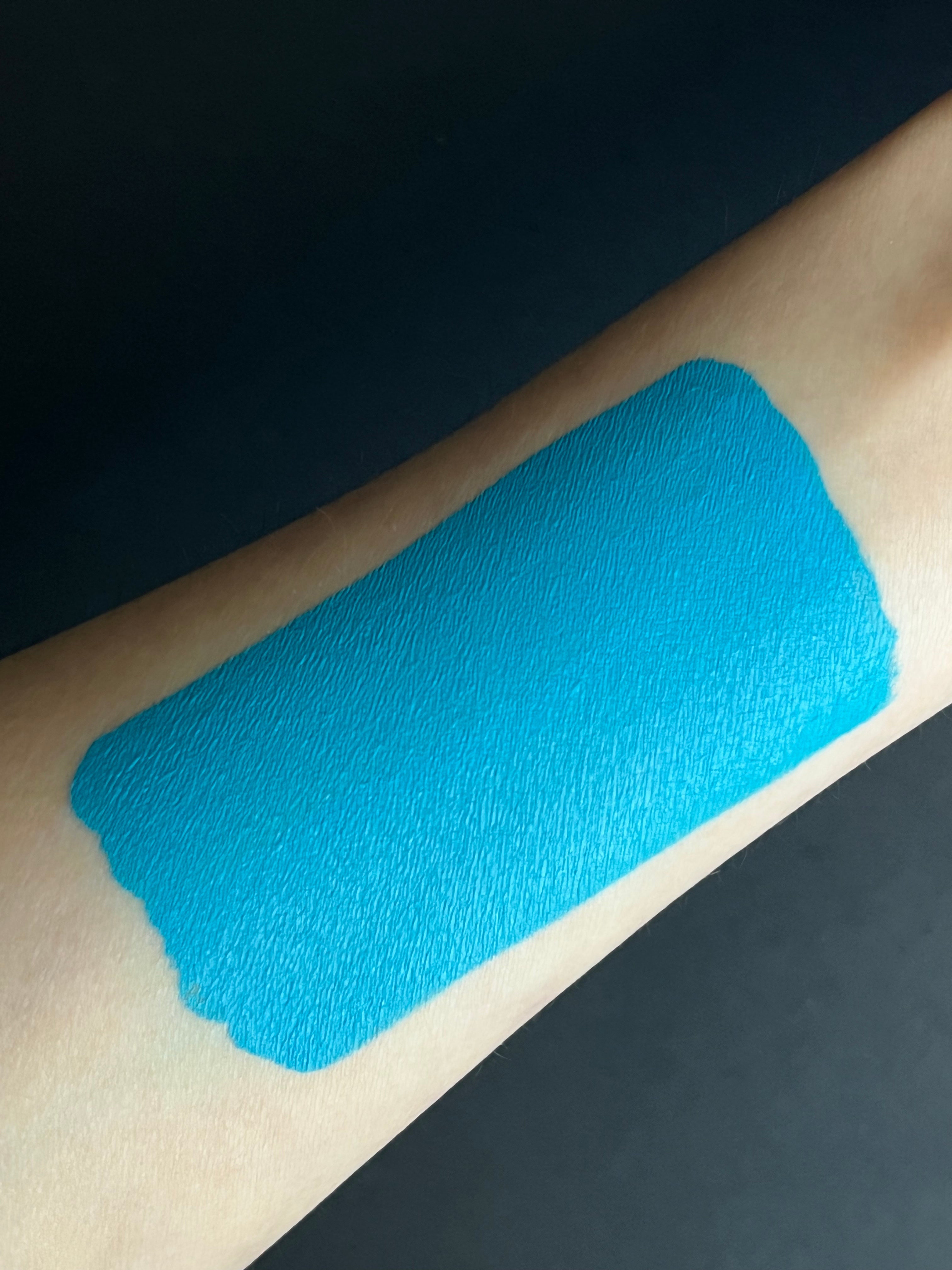 Blue Electric Water Activated Graphic Liner by Nekoyanin, showcasing vibrant, water-activated ink design for eye makeup.