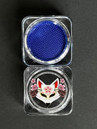 Nekoyanin 27 Azure blue water-activated graphic liner with bold, vivid blue color and intricate design.
