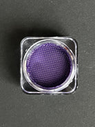 Indigo purple water-activated graphic eyeliner by Nekoyanin, showing the vibrant, bold color and detailed application design.