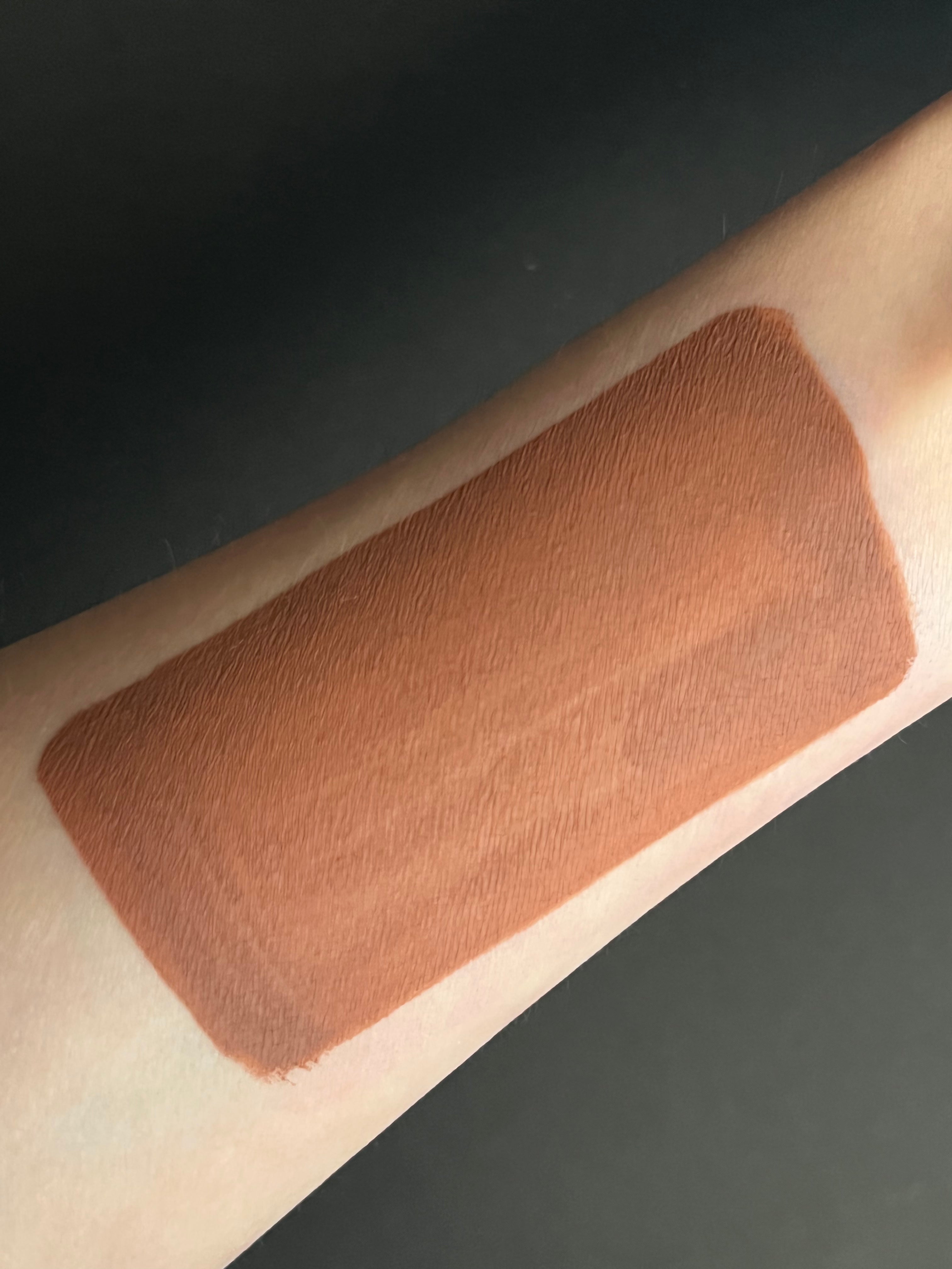 Nekoyanin 38 Chocolate Brown Water Activated Graphic Liner with a smooth, rich brown color and precise application visible in the image.