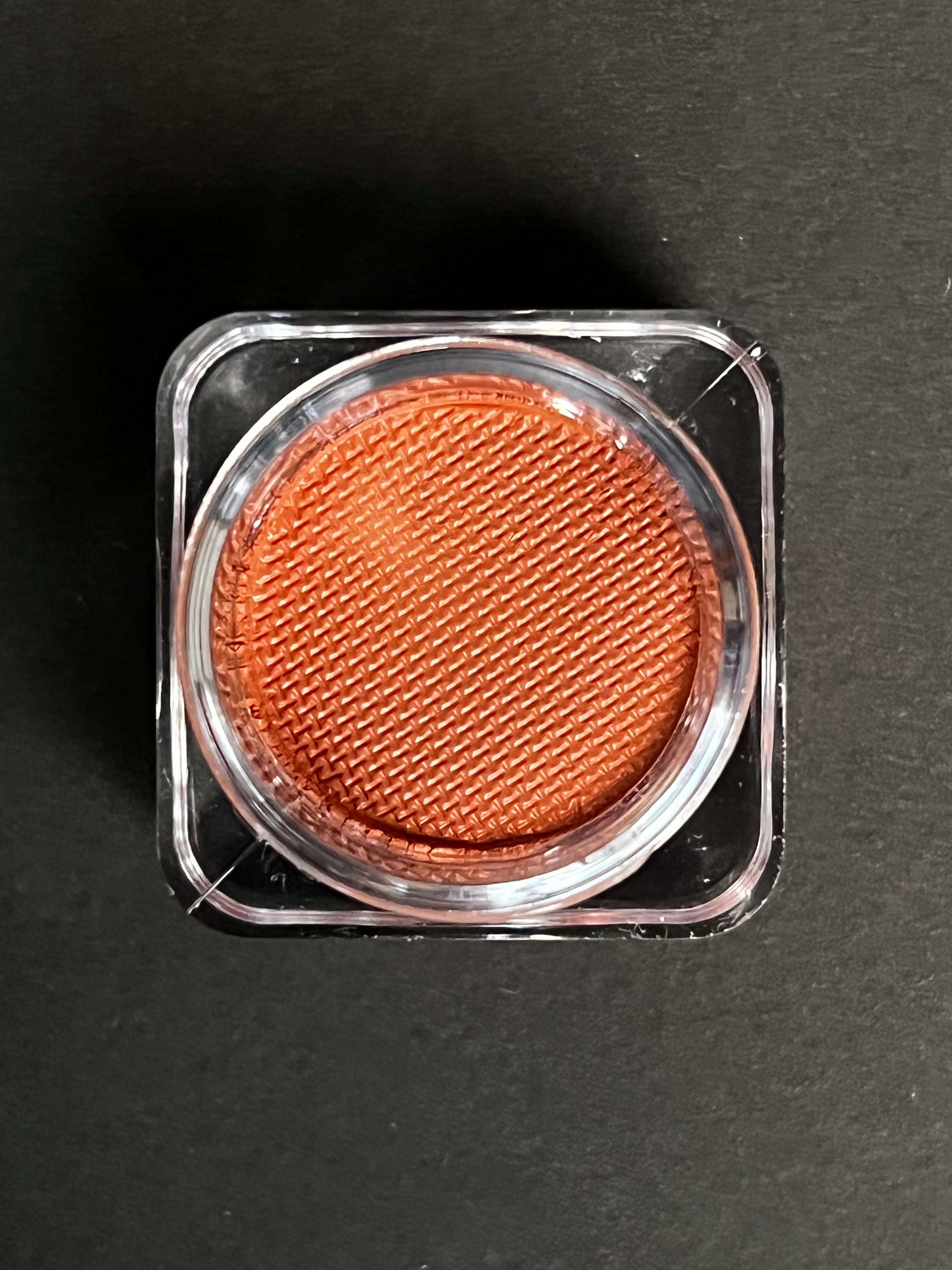 Nekoyanin Sandy Brown Water Activated Graphic Liner shown on eye with brown eyeliner design and water-activated effect.