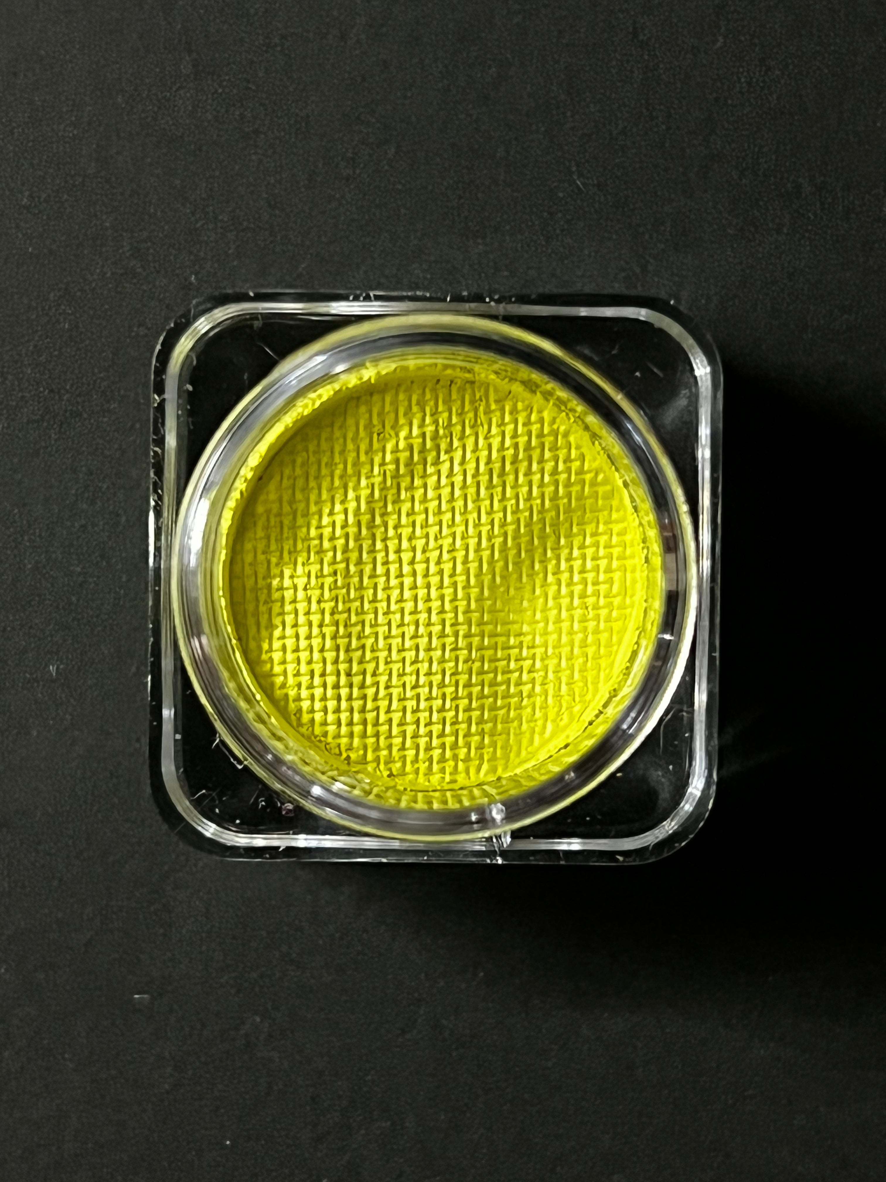 Nekoyanin Chartreuse Yellow Water Activated Graphic Liner displayed on a white background, showcasing its vibrant color and design.