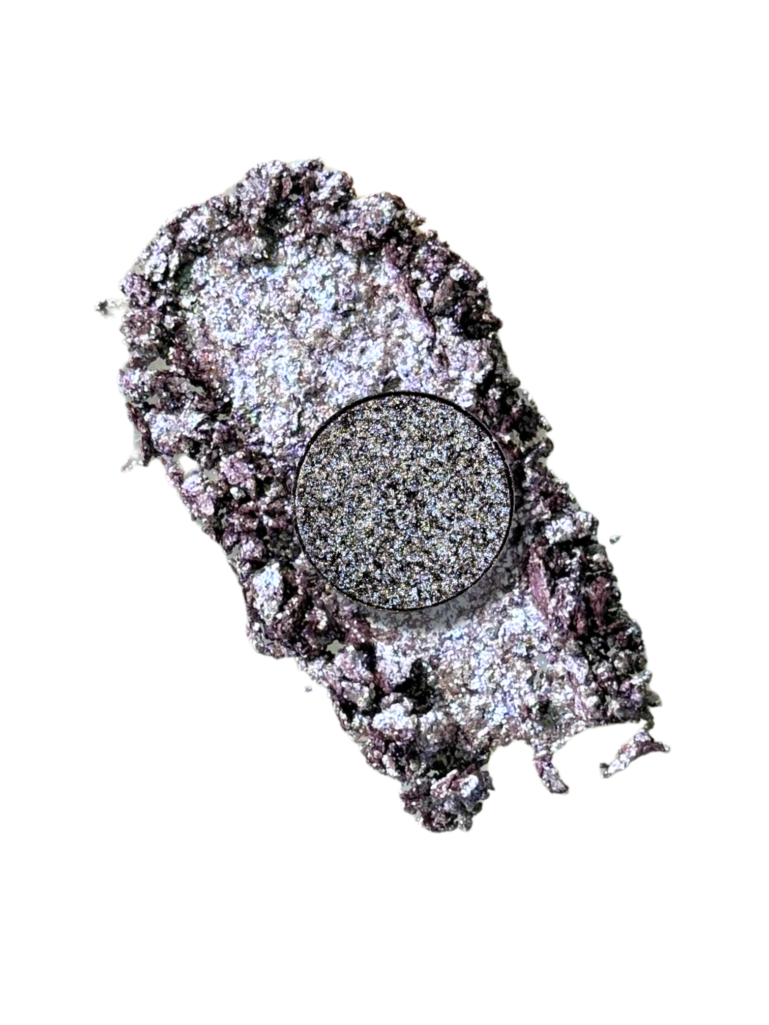 Nekoyanin Happily Ever After pressed pigment eyeshadow in a vibrant, colorful makeup palette with a shimmering finish.
