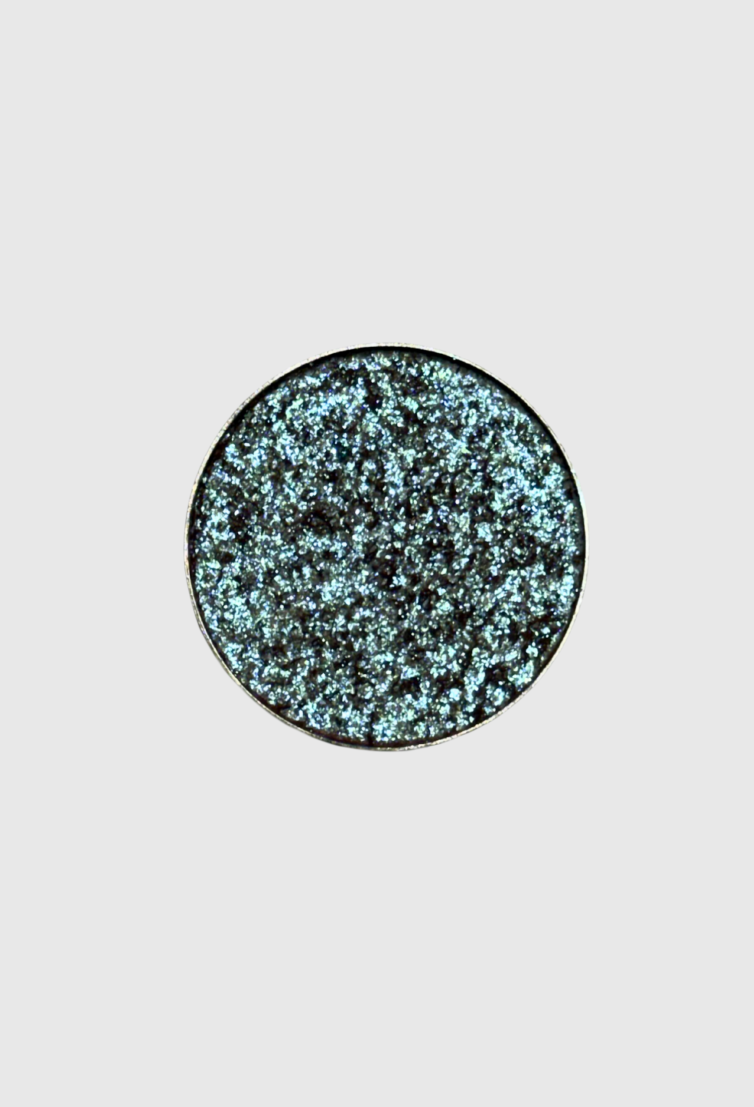 Nekoyanin Prince Charming pressed pigment eyeshadow in a vibrant, shimmering shade with a close-up view of the compact.