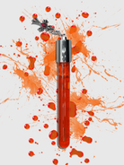 Nekoyanin Bloodline Lip Stain, a vibrant lip tint in a sleek tube, visible with a deep red shade and applicator brush.