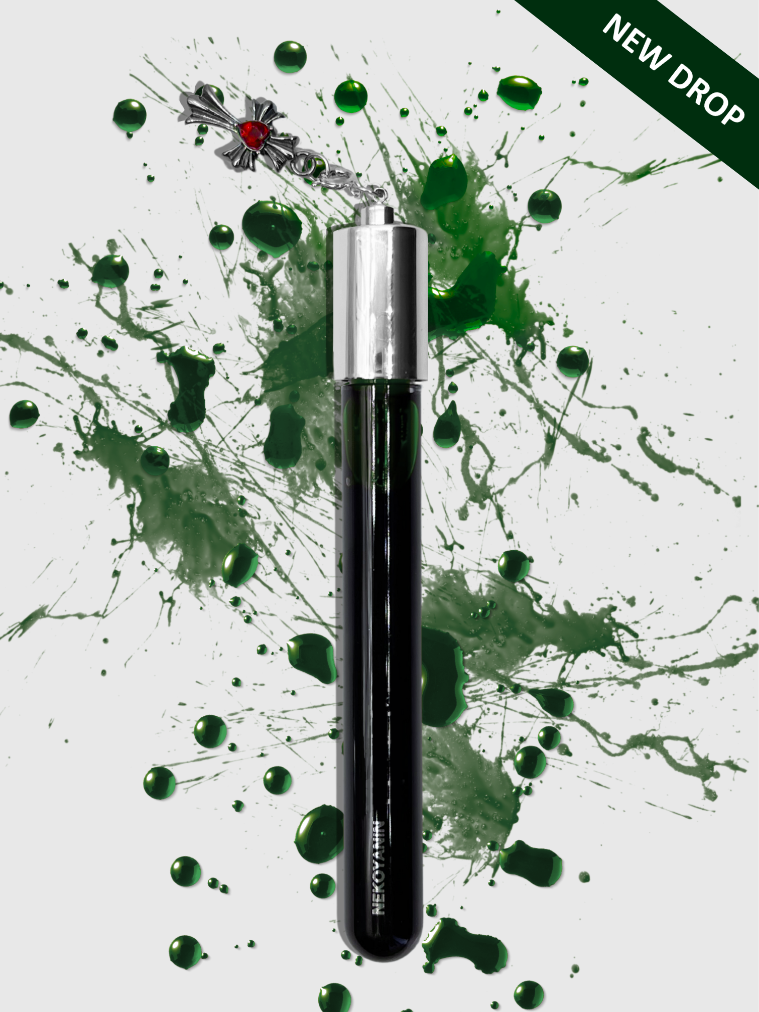 Nekoyanin Bloodline Lip Stain, a vibrant lip tint with a smooth application and bold color on lips.