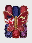 Nekoyanin x Winx Club makeup palette with colorful eyeshadows and blushes in a compact, featuring character-themed packaging.