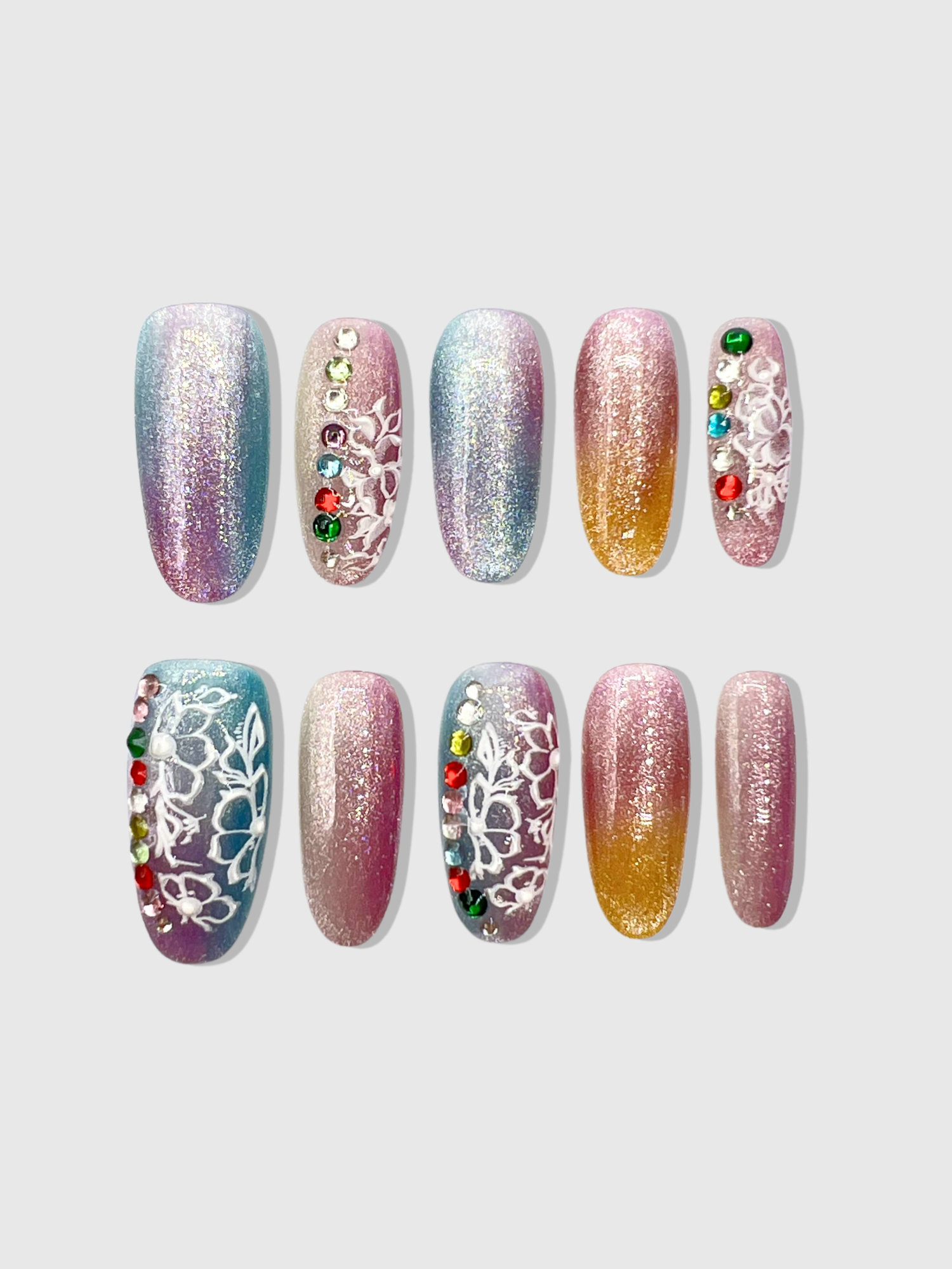 Nekoyanin XS Mermaid Tail in vibrant colors, showcasing the detailed scale design and fin for swimming or costume wear.