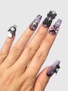 Nekoyanin Mischievous Press-On Nails with playful design and short length, perfect for easy and stylish nail upgrades.