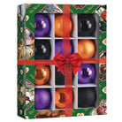 Set of 12 Old World Christmas Halloween balls, 1.5-inch ornaments with spooky designs for Halloween decorations