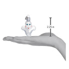 Miniature Ghost Ornament by Old World Christmas featuring a small, detailed ghost figure with a translucent finish.