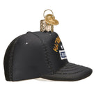 Old World Christmas National Guard Cap Ornament featuring a detailed miniature military cap with patriotic design.
