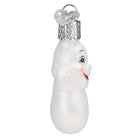 Mini ghost ornament from Old World Christmas featuring a translucent ghost figure with spooky details.
