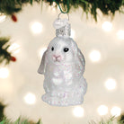 White Baby Bunny ornament from Old World Christmas, featuring a detailed, adorable bunny design suitable for holiday decor.