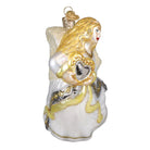 Old World Christmas Angel with Heart ornament featuring a detailed angel figure holding a heart, perfect for holiday decorating.